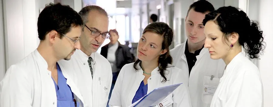 Colleagues of the consortium in conversation